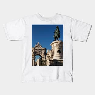 Statue Of The Marquis Of Pombal - 1 © Kids T-Shirt